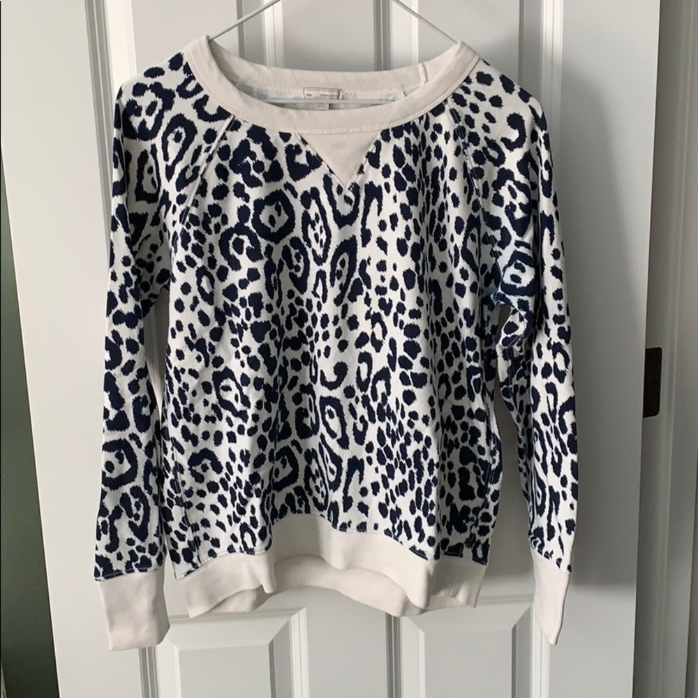 GAP WOMEN’S BLUE ANIMAL PRINT SWEATSHIRT